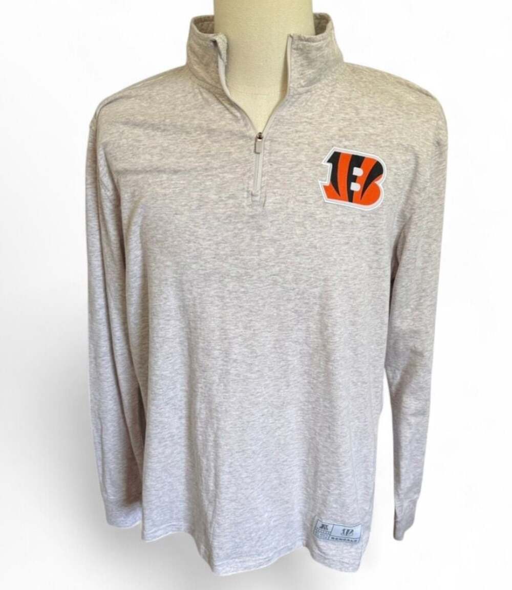 NFL Ultra Game Cincinnati Bengals Quarter-Zip Pullover